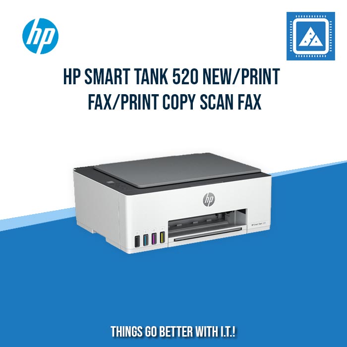 HP SMART TANK 520 NEW/PRINT COPY SCAN/12PPM BLACK 5PPM COLOR/BORDERLESS A4/3000 PAGES DUTY/USB 2.0/FLATBED/W11H (BLK) HP SMART TANK 520 NEW/PRINT COPY SCAN/12PPM BLACK 5PPM COLOR/BORDERLESS A4/3000 PAGES DUTY/USB 2.0/FLATBED/W11H (BLK)